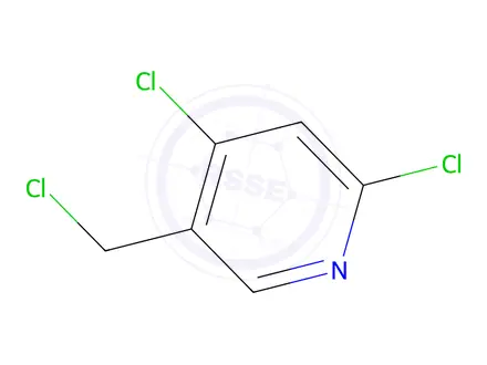 Chemical structure of 2,4-Dichloro-5-(chloromethyl)pyridine