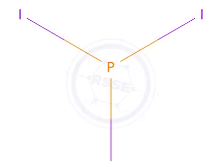 Chemical structure of PHOSPHORUS TRIIODIDE