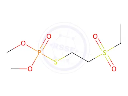 Chemical structure of Demeton-S-methyl-sulfone in acetonitrile