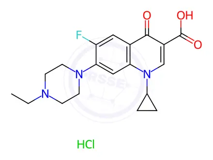 Chemical structure of Enrofloxacin Hydrochloride