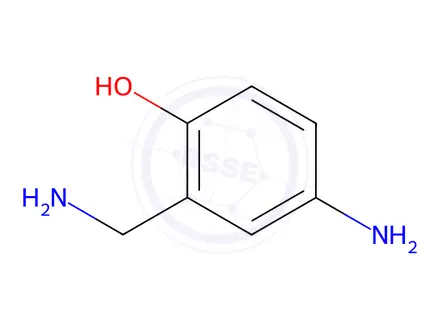 Chemical structure of 2-Aminomethyl-4-aminophenol