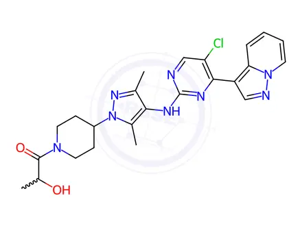 Chemical structure of AZD-9362, 97%