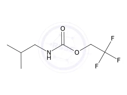 Chemical structure of 2,2,2-Trifluoroethyl n-(2-methylpropyl)carbamate