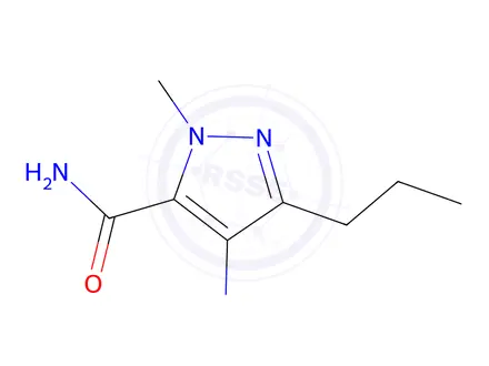 Chemical structure of 4-Amino-1-methyl-3-propylpyrazole-5-carboxamide