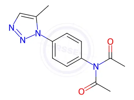 Chemical structure of N-Acetyl-N-(4-(5-methyl-1H-1,2,3-triazol-1-yl)phenyl)acetamide