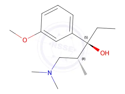 Chemical structure of (2R,3S)-1-(DiMethylaMino)-3-(3-Methoxyphenyl)-2-Methyl-3-pentanol hydrochloride