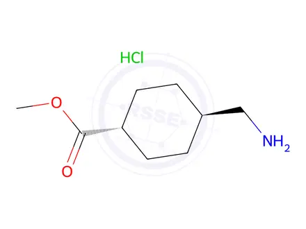 Chemical structure of Methyl trans-4-(Aminomethyl)cyclohexanecarboxylate Hydrochloride