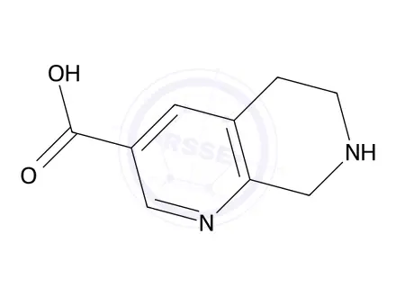 Chemical structure of 5,6,7,8-Tetrahydro-1,7-naphthyridine-3-carboxylic acid