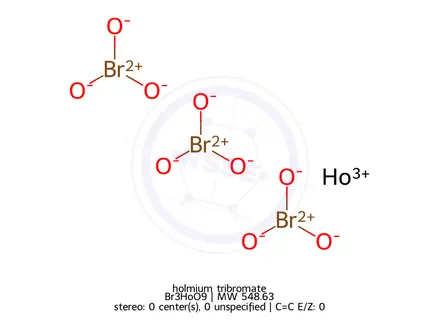 Chemical structure of holmium tribromate
