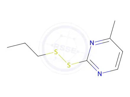 Chemical structure of 4-Methyl-2-(propyldisulfanyl)pyrimidine