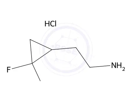 Chemical structure of 2-(2,2-Difluorocyclopropyl)ethanamine hydrochloride