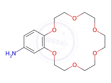 Chemical structure of 4-AMINOBENZO-18-CROWN-6 SESQUIHYDRATE HYDROCHLORIDE, 99