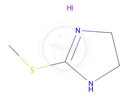 Chemical structure of 2-(Methylthio)-4,5-dihydro-1H-imidazole Hydroiodide