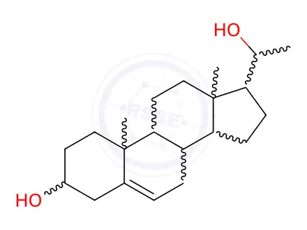 Chemical structure of 20-ß-Dihydro Pregnenolone