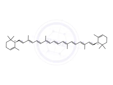 Chemical structure of ε-Carotene