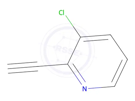 Chemical structure of 3-chloro-2-ethynylpyridine