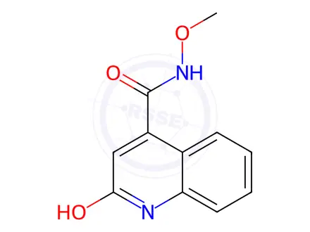 Chemical structure of 2-Hydroxy-N-methoxyquinoline-4-carboxamide