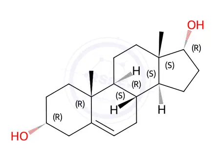 Chemical structure of Androst-5-ene-3α, 17α-diol