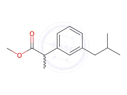 Chemical structure of Ibuprofen EP Impurity A Methyl Ester