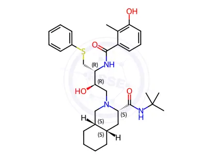 Chemical structure of Nelfinavir Solution in Methanol