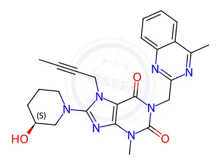Chemical structure of Linagliptin Impurity 312