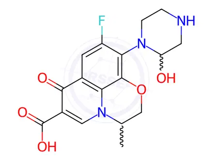 Chemical structure of Levofloxacin Impurity 165