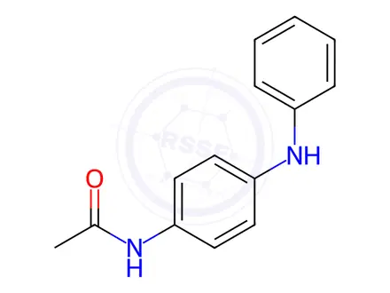 Chemical structure of n-[4-(phenylamino)phenyl]acetamide
