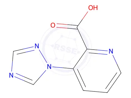 Chemical structure of 3-(1h-1,2,4-triazol-1-yl)pyridine-2-carboxylic acid