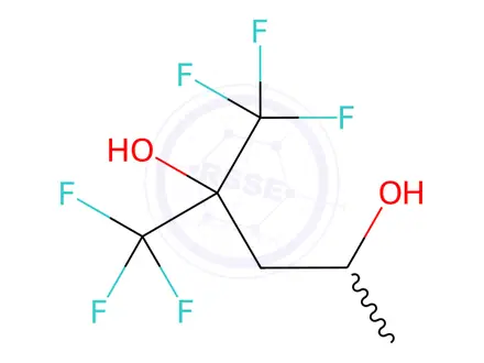 Chemical structure of 1,1,1-Trifluoro-2-trifluoromethylpentane-2,4-diol