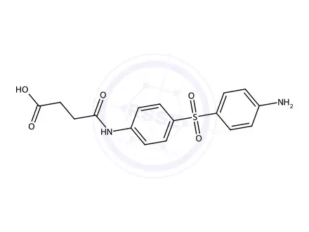 Chemical structure of 4-((4-((4-Aminophenyl)sulfonyl)phenyl)amino)-4-oxobutanoic acid