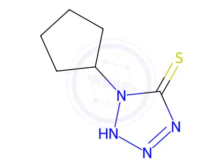 Chemical structure of 1-cyclopentyl-1H-tetrazole-5-thiol