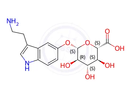 Chemical structure of Serotonin β-D-Glucuronide