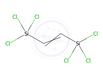 Chemical structure of Silane, 1,2-ethenediylbis[trichloro-