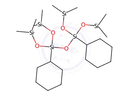 Chemical structure of 3,3'-Oxybis(3-cyclohexyl-1,1,5,5-tetramethyltrisiloxane)