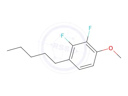 Chemical structure of 2,3-DIFLUORO-4-PENTYLANISOLE