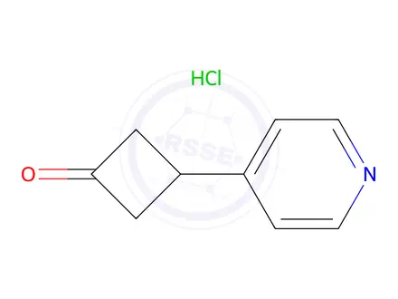 Chemical structure of 3-Pyridin-4-yl-cyclobutanone hydrochloride