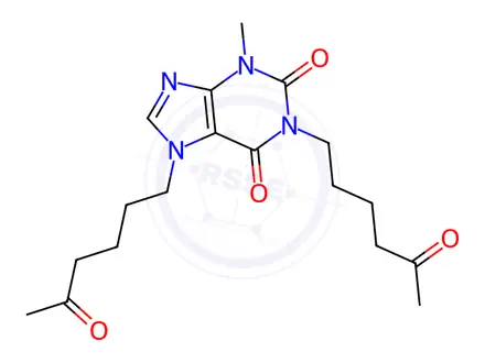 Chemical structure of Pentoxifylline EP Impurity H