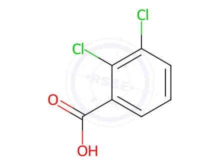 Chemical structure of 2,3-dichlorobenzoic acid