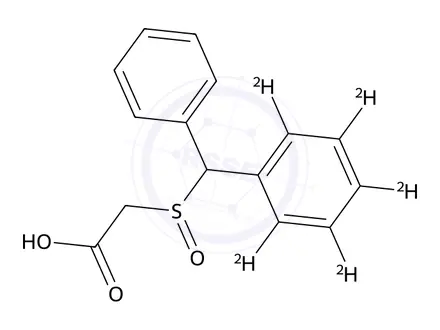 Chemical structure of Modafinil Carboxylate-d5 (Mixture of Diastereomers)