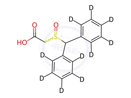 Chemical structure of Modafinil-d10 Carboxylate