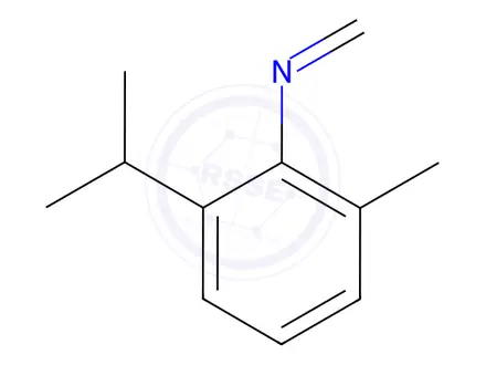 Chemical structure of Benzenamine, 2-methyl-N-methylene-6-(1-methylethyl)-(9CI)