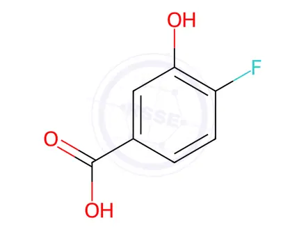 Chemical structure of 4-Fluoro-3-hydroxybenzoic acid
