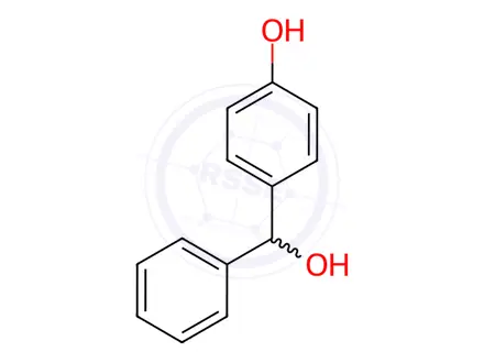 Chemical structure of 4-(Hydroxy(phenyl)methyl)phenol