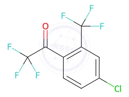 Chemical structure of 1-(4-Chloro-2-(trifluoromethyl)phenyl)-2,2,2-trifluoroethan-1-one