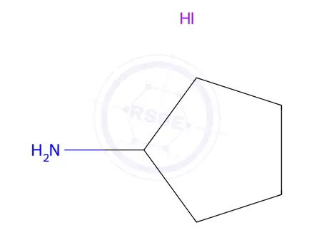 Chemical structure of Cyclopentylamine