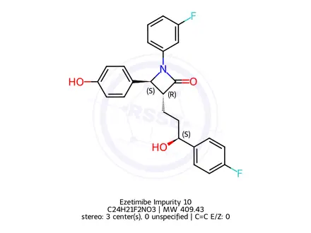 Chemical structure of Ezetimibe Impurity G