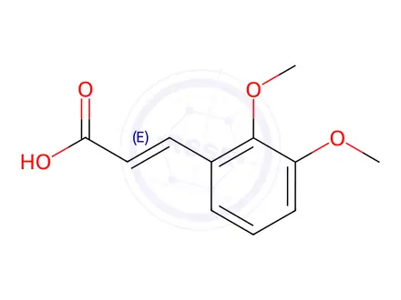 Chemical structure of (E)-3-(2,3-Dimethoxyphenyl)acrylic acid