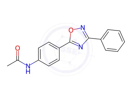 Chemical structure of N-(4-(3-Phenyl-1,2,4-oxadiazol-5-yl)phenyl)acetamide
