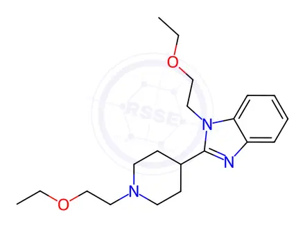 Chemical structure of Bilastine Impurity B