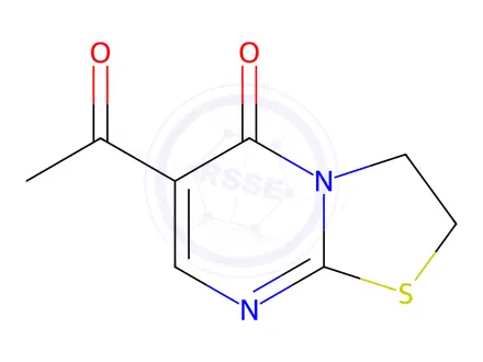 Chemical structure of 6-ACETYL-2,3-DIHYDRO-5H-[1,3]THIAZOLO[3,2-A]PYRIMIDIN-5-ONE
